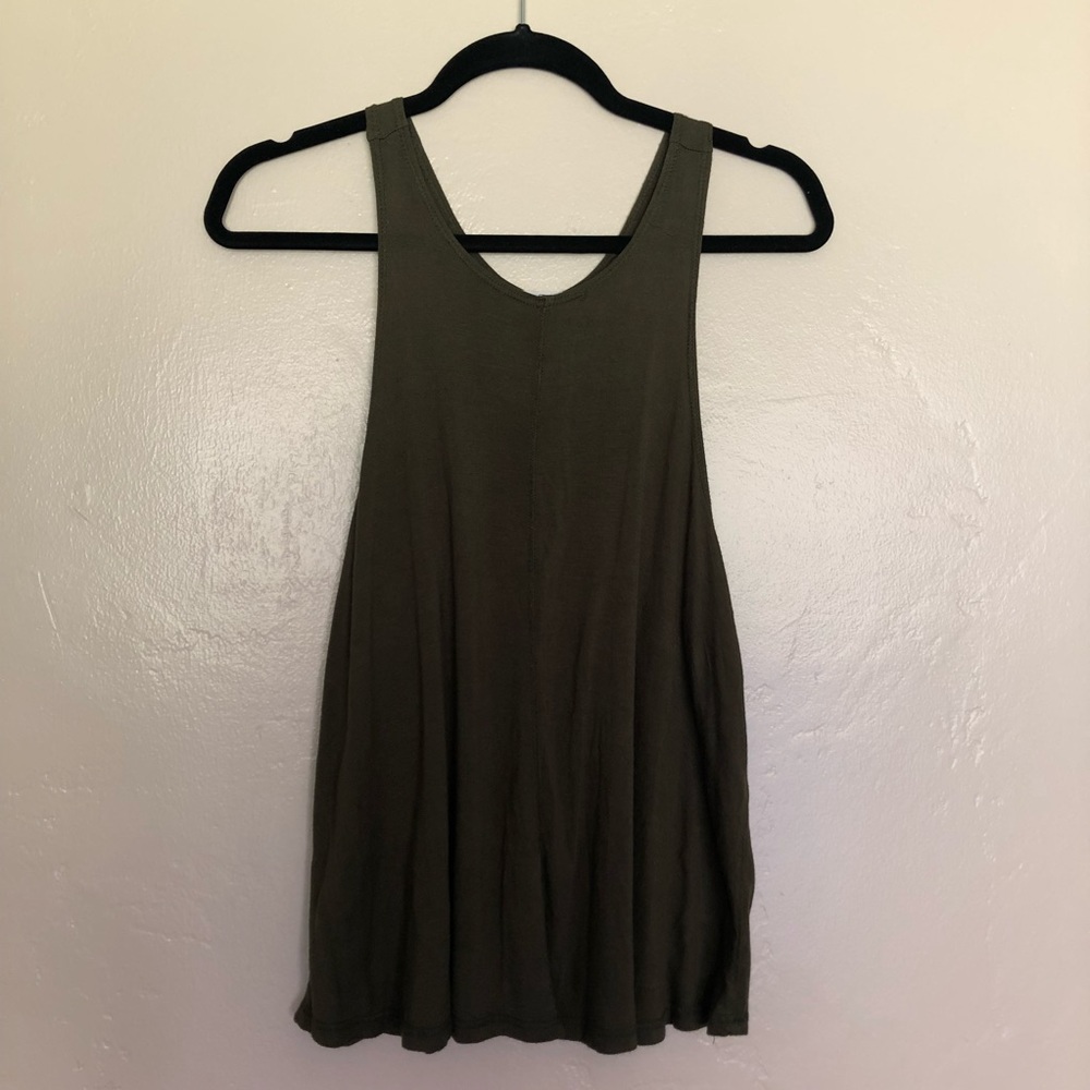 Olive Green Racerback Tank Top